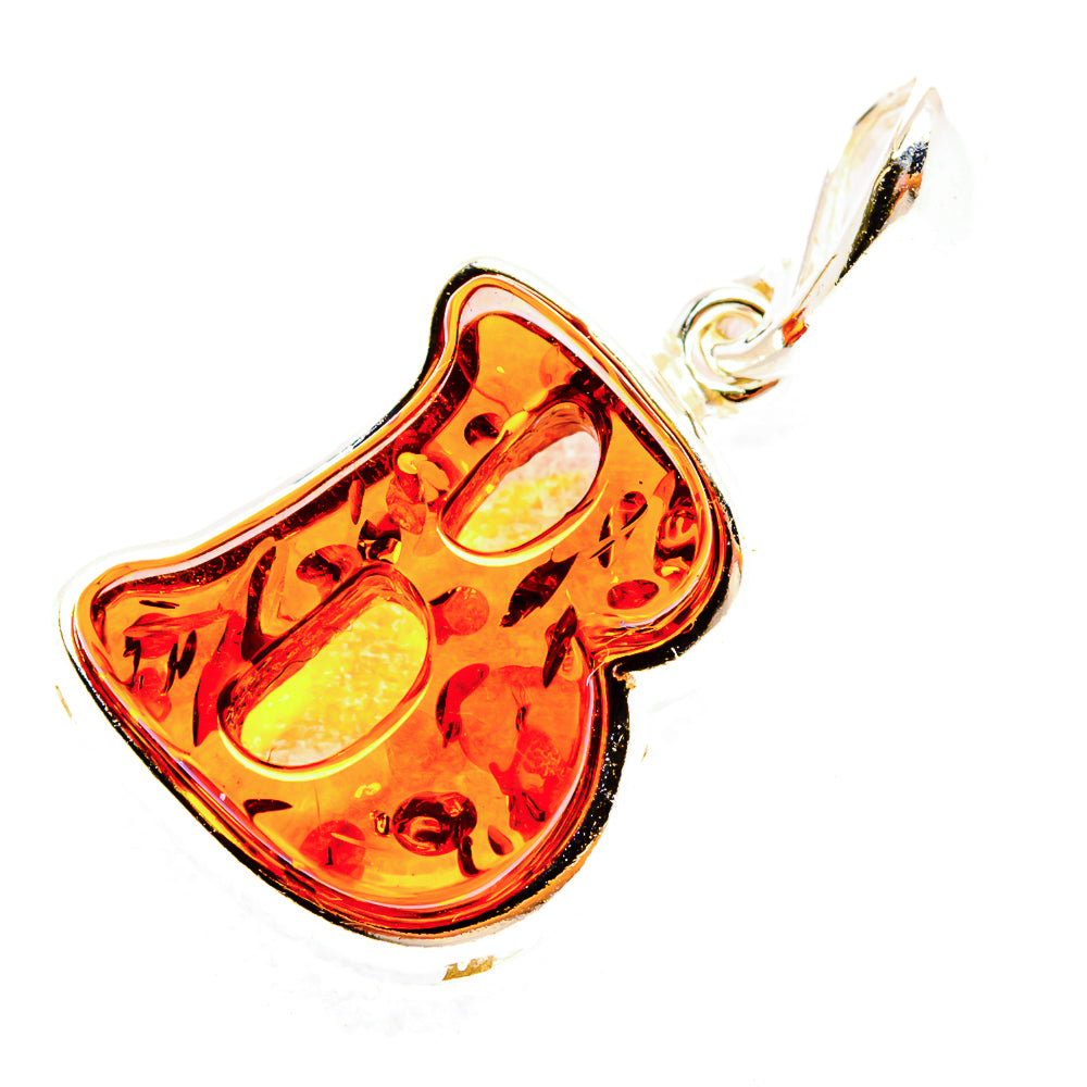 Baltic Amber Letter B Pendants handcrafted by Ana Silver Co - PD33089 - Photo 2