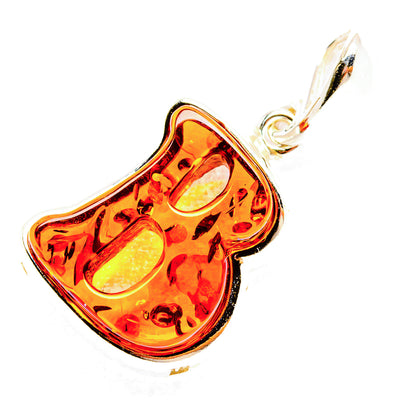 Baltic Amber Letter B Pendants handcrafted by Ana Silver Co - PD33089 - Photo 2