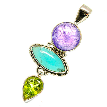 Peruvian Opal Pendants handcrafted by Ana Silver Co - PD3309