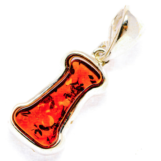 Baltic Amber Letter I Pendants handcrafted by Ana Silver Co - PD33096 - Photo 2