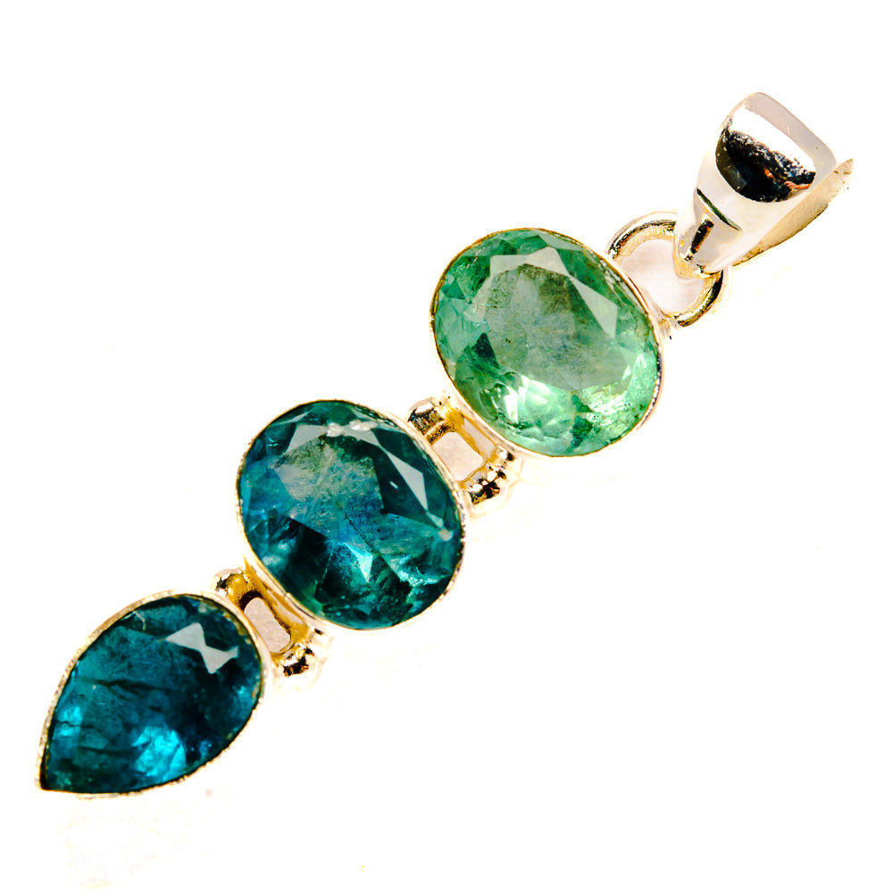 Green Fluorite Pendants handcrafted by Ana Silver Co - PD33119 - Photo 2