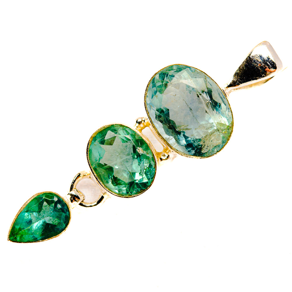 Green Fluorite Pendants handcrafted by Ana Silver Co - PD33147 - Photo 2
