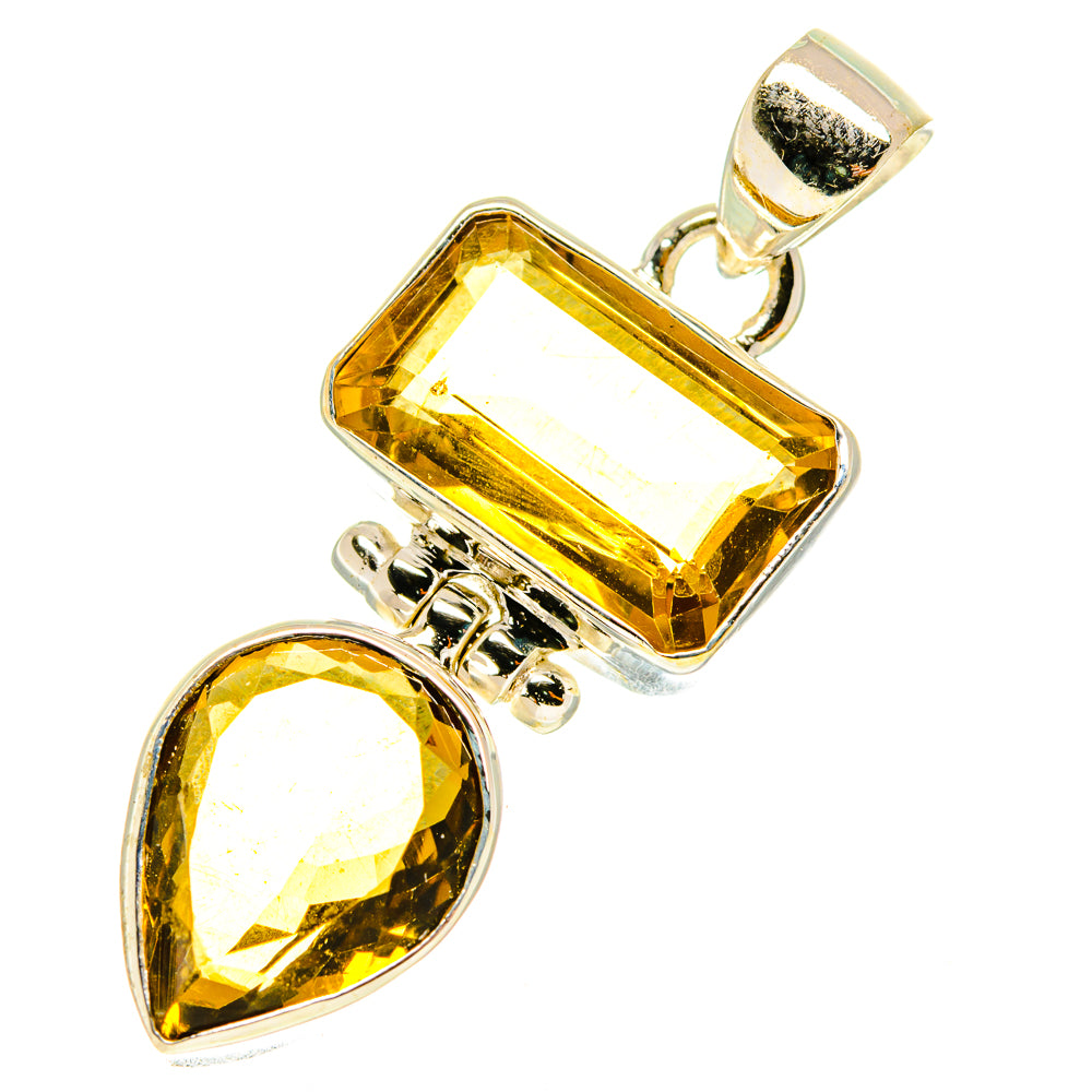 Mandarin Citrine Pendants handcrafted by Ana Silver Co - PD3315