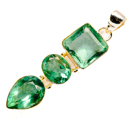 Green Fluorite Pendants handcrafted by Ana Silver Co - PD33158 - Photo 2