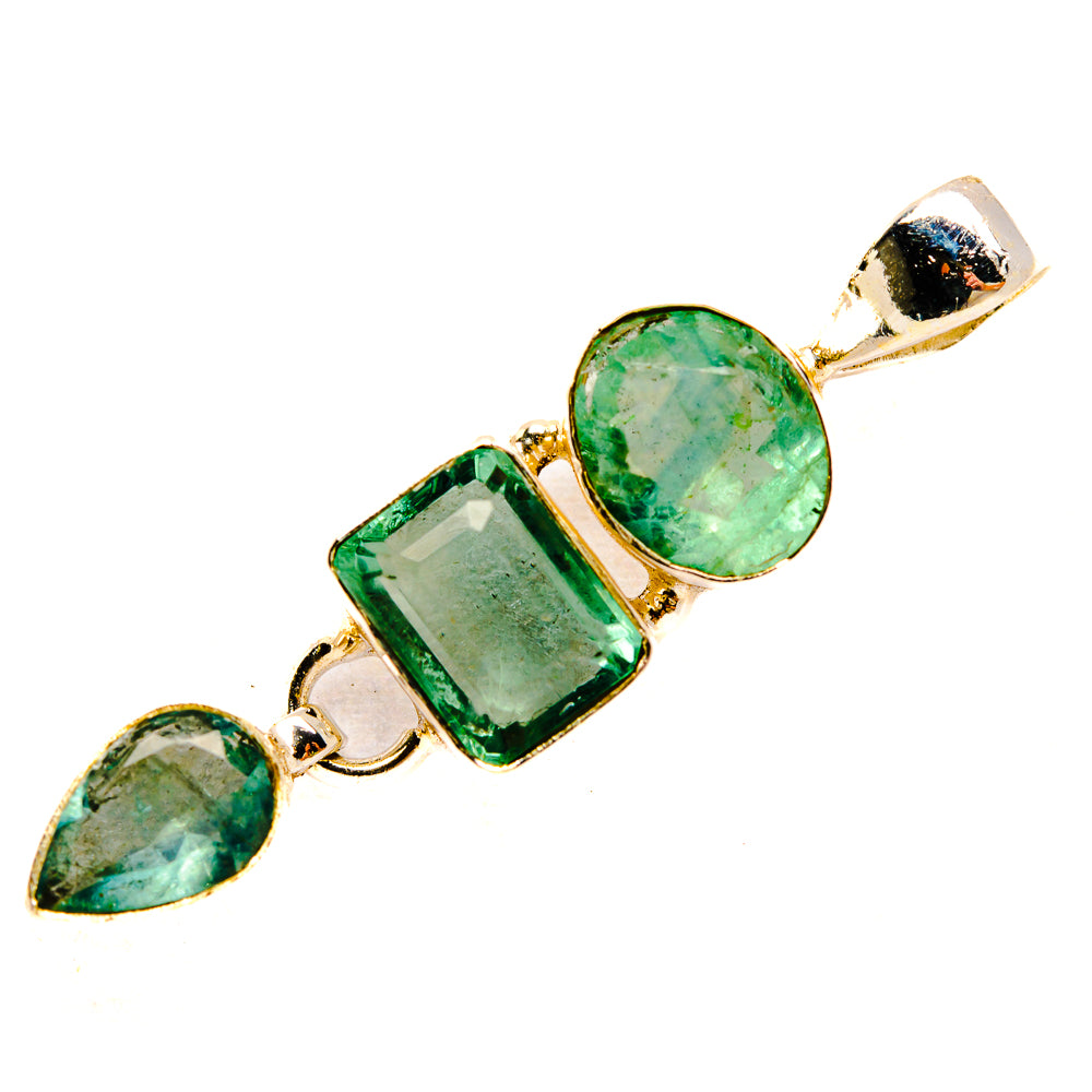 Green Fluorite Pendants handcrafted by Ana Silver Co - PD33161 - Photo 2