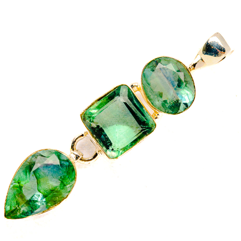 Green Fluorite Pendants handcrafted by Ana Silver Co - PD33169 - Photo 2