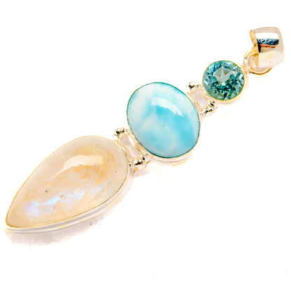 Rainbow Moonstone Pendants handcrafted by Ana Silver Co - PD33176 - Photo 2