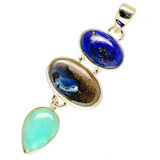 Boulder Opal Pendants handcrafted by Ana Silver Co - PD3318