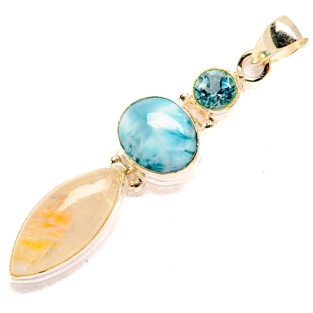 Rainbow Moonstone Pendants handcrafted by Ana Silver Co - PD33191 - Photo 2