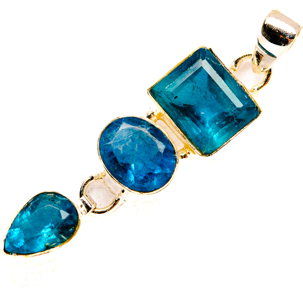 Blue Fluorite Pendants handcrafted by Ana Silver Co - PD33196 - Photo 2