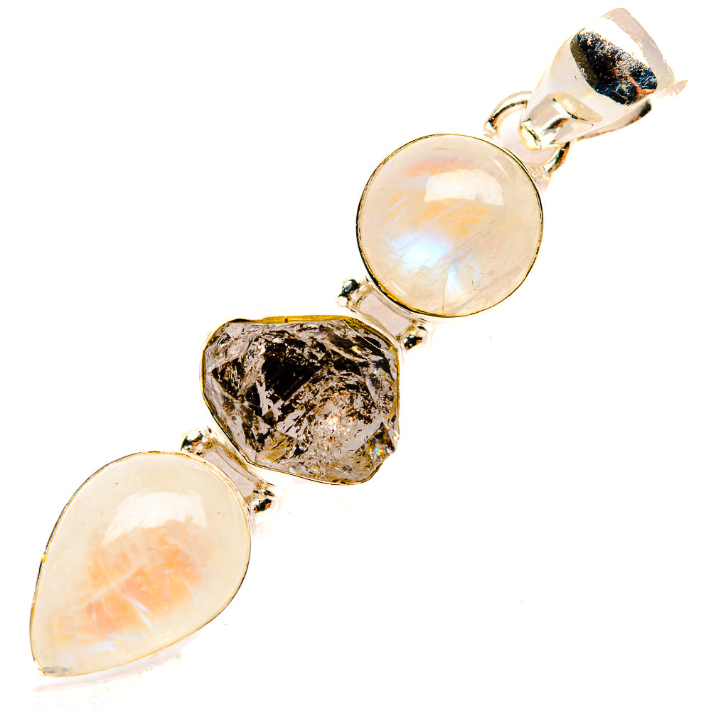Rainbow Moonstone Pendants handcrafted by Ana Silver Co - PD33197 - Photo 2