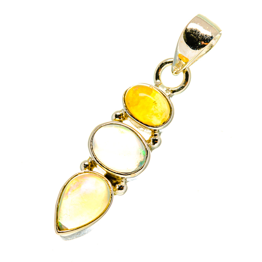Ethiopian Opal Pendants handcrafted by Ana Silver Co - PD3320