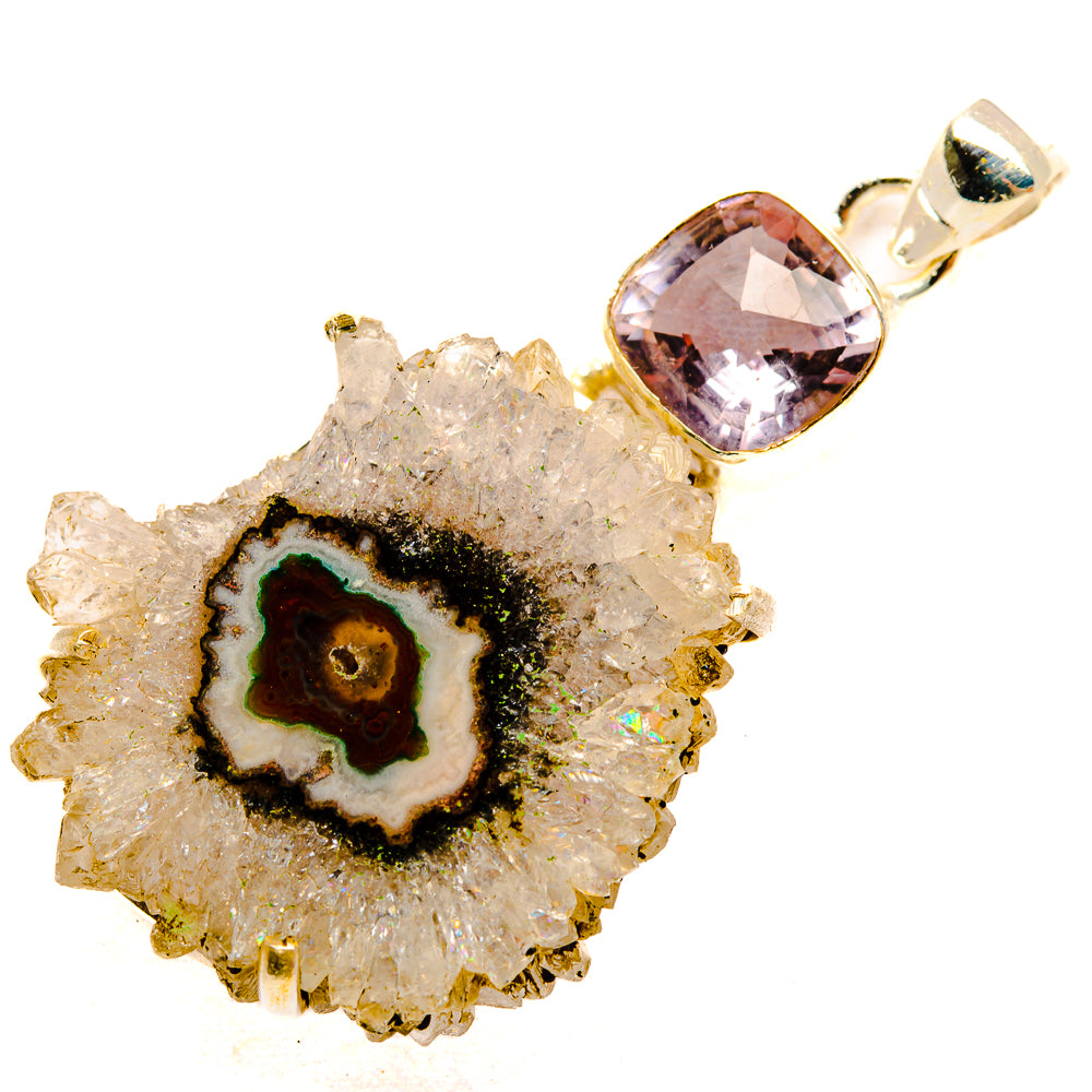 Amethyst Stalactite Pendants handcrafted by Ana Silver Co - PD33234 - Photo 2