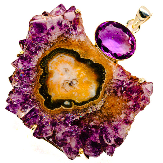 Amethyst Stalactite Pendants handcrafted by Ana Silver Co - PD33235 - Photo 2