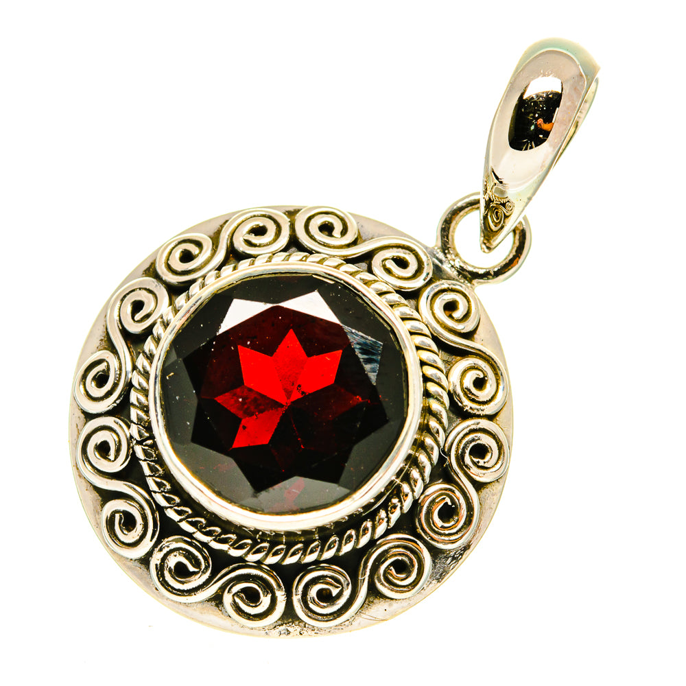Garnet Pendants handcrafted by Ana Silver Co - PD3324