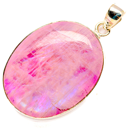 Pink Moonstone Pendants handcrafted by Ana Silver Co - PD33255 - Photo 2