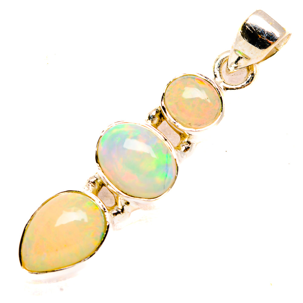 Ethiopian Opal Pendants handcrafted by Ana Silver Co - PD33262 - Photo 2