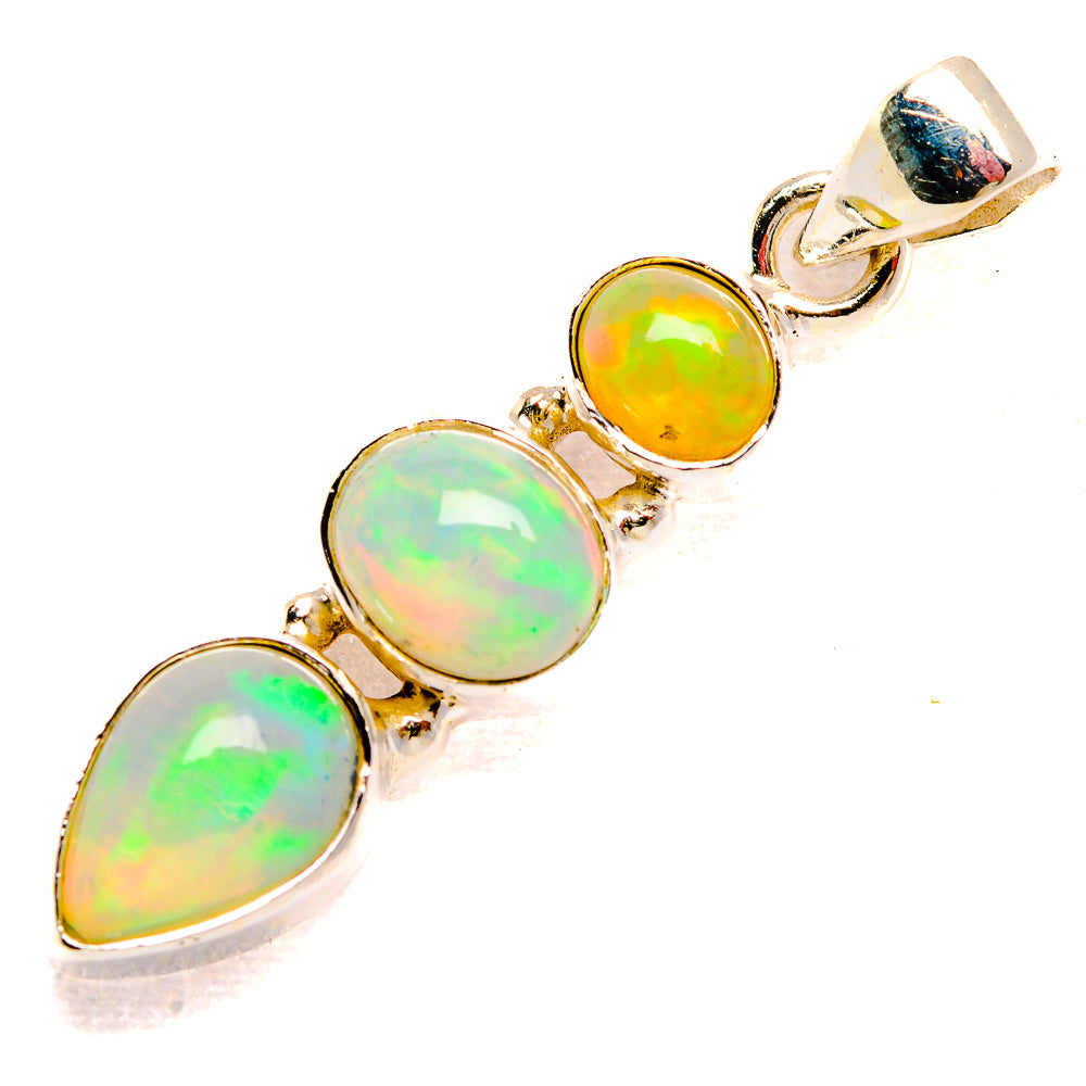 Ethiopian Opal Pendants handcrafted by Ana Silver Co - PD33265 - Photo 2