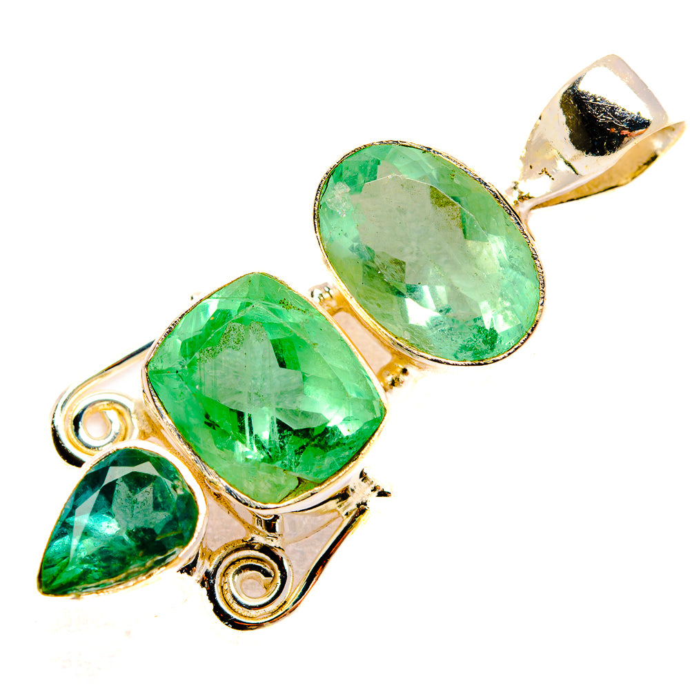 Green Fluorite Pendants handcrafted by Ana Silver Co - PD33267 - Photo 2