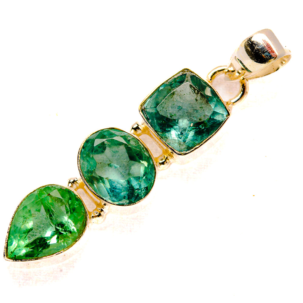 Green Fluorite Pendants handcrafted by Ana Silver Co - PD33269 - Photo 2