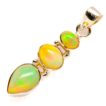 Ethiopian Opal Pendants handcrafted by Ana Silver Co - PD33276 - Photo 2