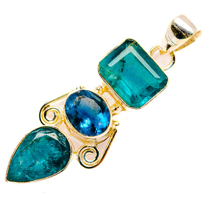 Blue Fluorite Pendants handcrafted by Ana Silver Co - PD33277 - Photo 2