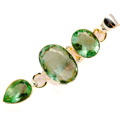Green Fluorite Pendants handcrafted by Ana Silver Co - PD33282 - Photo 2