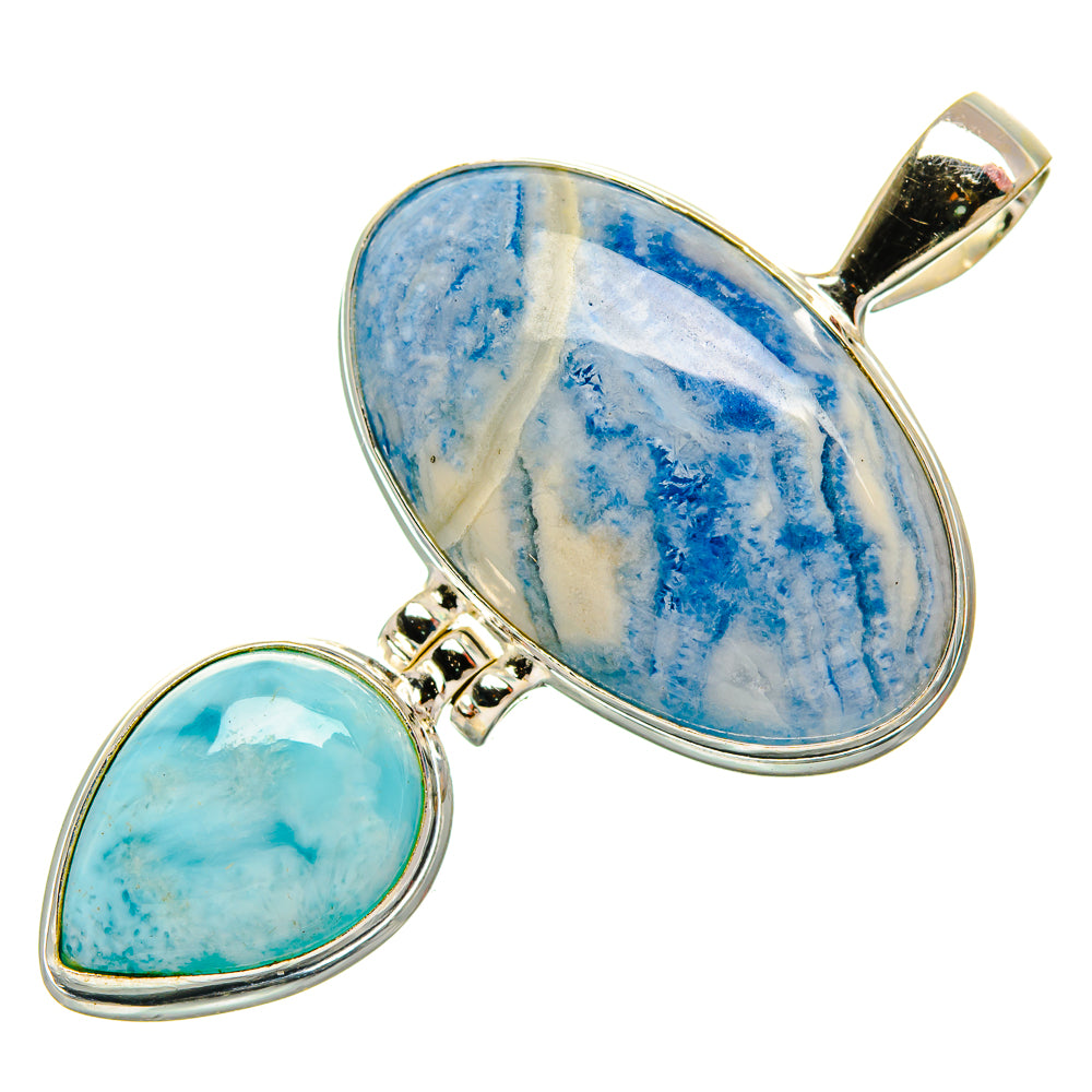 Blue Scheelite Pendants handcrafted by Ana Silver Co - PD33299 - Photo 2