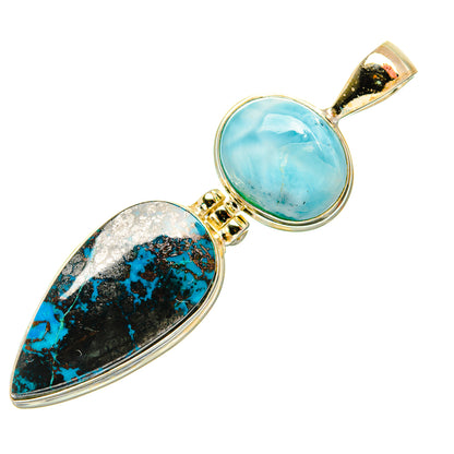 Shattuckite Pendants handcrafted by Ana Silver Co - PD33306 - Photo 2