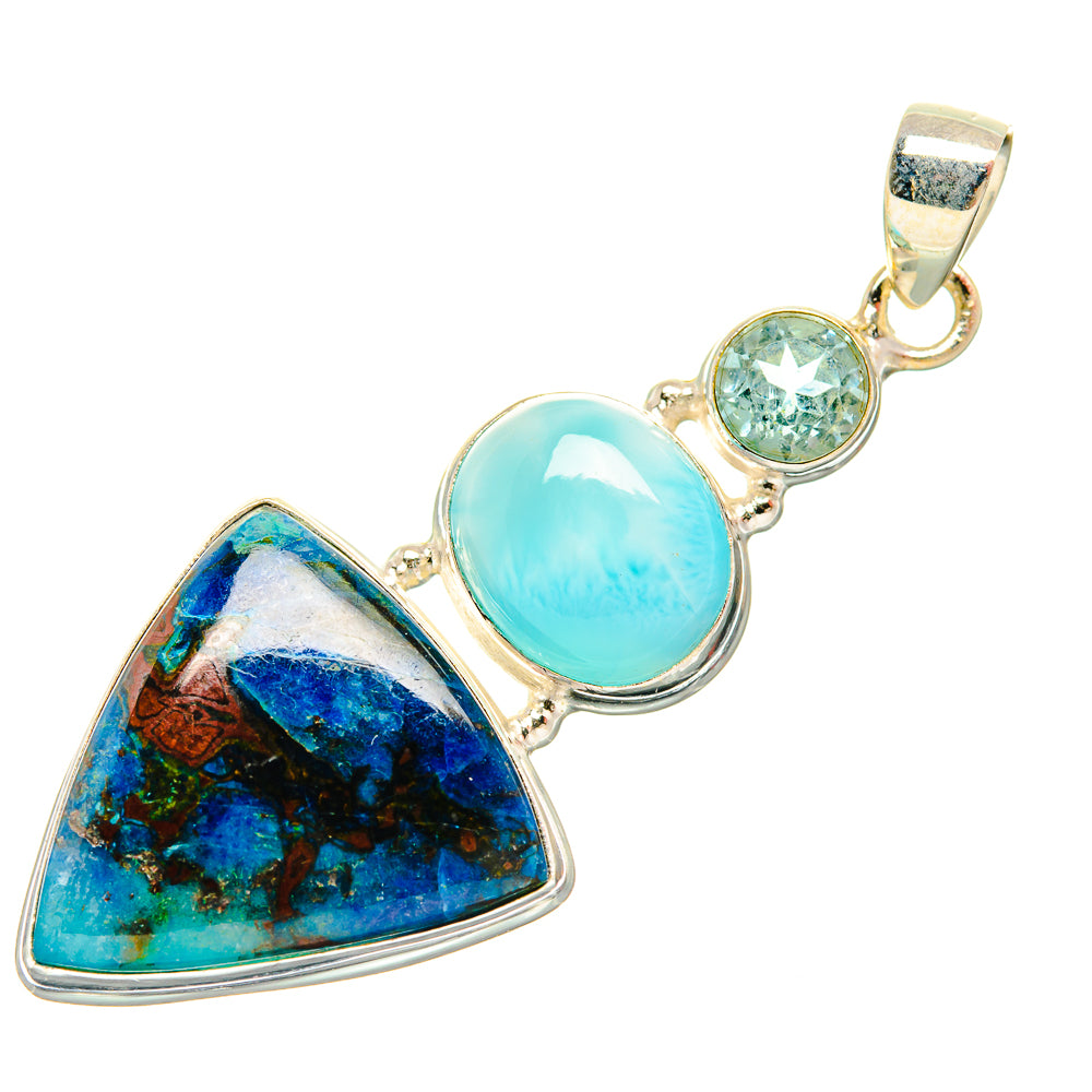 Shattuckite Pendants handcrafted by Ana Silver Co - PD33307 - Photo 2