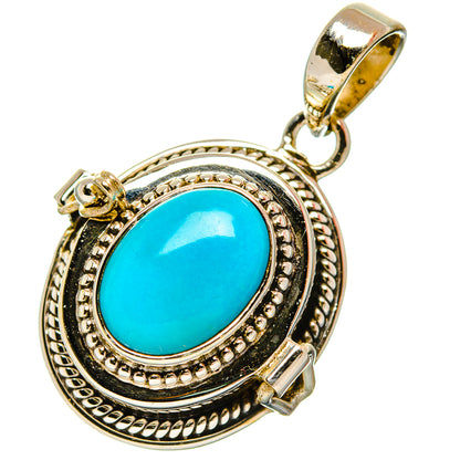 Sleeping Beauty Turquoise Pendants handcrafted by Ana Silver Co - PD33330 - Photo 2