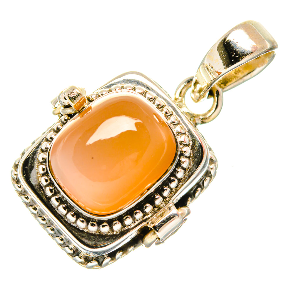 Peach Moonstone Pendants handcrafted by Ana Silver Co - PD33331 - Photo 2