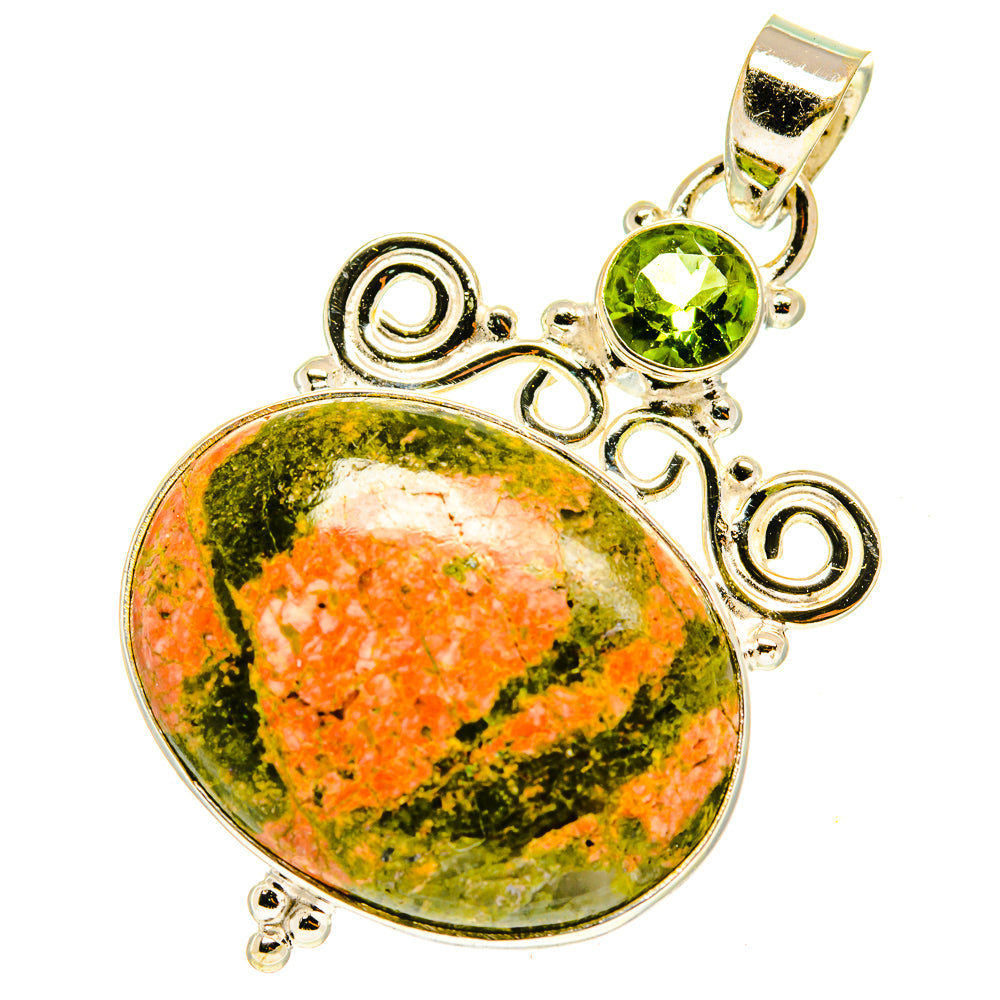 Unakite Pendants handcrafted by Ana Silver Co - PD3336