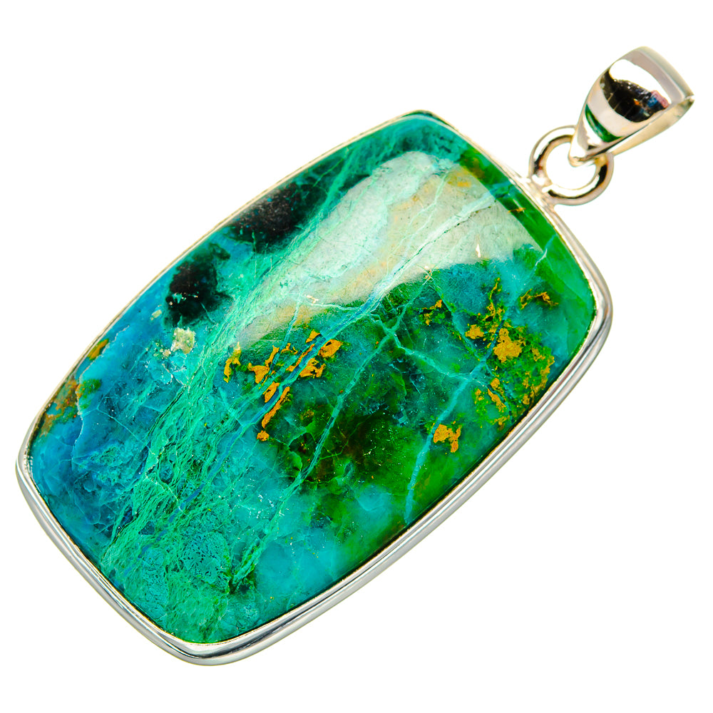 Chrysocolla Pendants handcrafted by Ana Silver Co - PD33370 - Photo 2