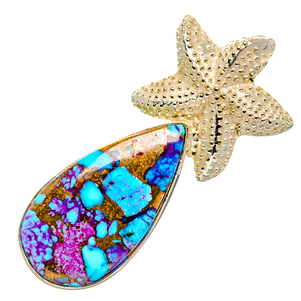 Purple Copper Composite Turquoise Pendants handcrafted by Ana Silver Co - PD33381 - Photo 2