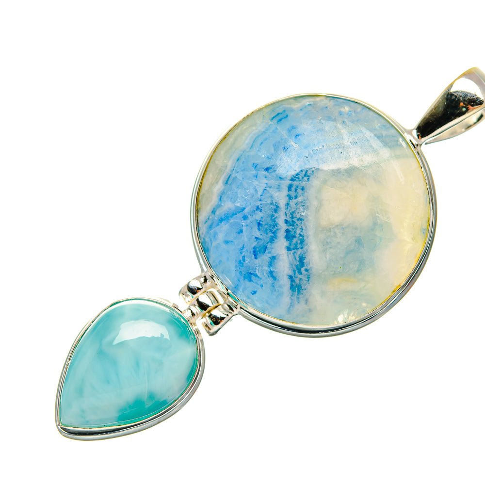 Blue Scheelite Pendants handcrafted by Ana Silver Co - PD33383 - Photo 2