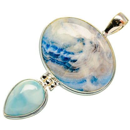 Blue Scheelite Pendants handcrafted by Ana Silver Co - PD33384 - Photo 2