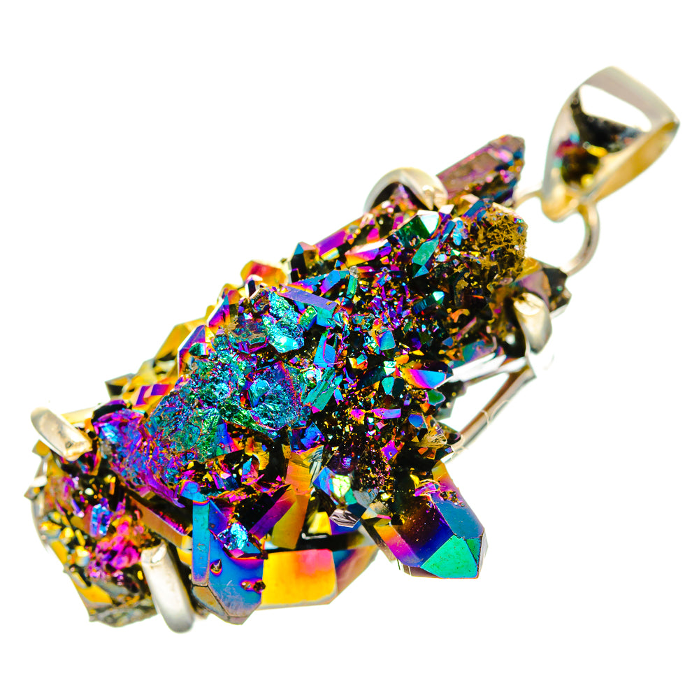 Titanium Sunshine Druzy Pendants handcrafted by Ana Silver Co - PD33391 - Photo 2