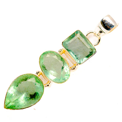 Green Fluorite Pendants handcrafted by Ana Silver Co - PD33410 - Photo 2