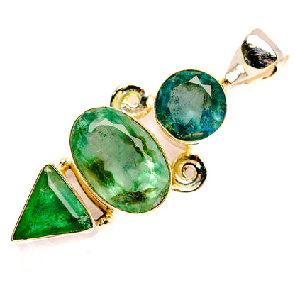 Green Fluorite Pendants handcrafted by Ana Silver Co - PD33431 - Photo 2