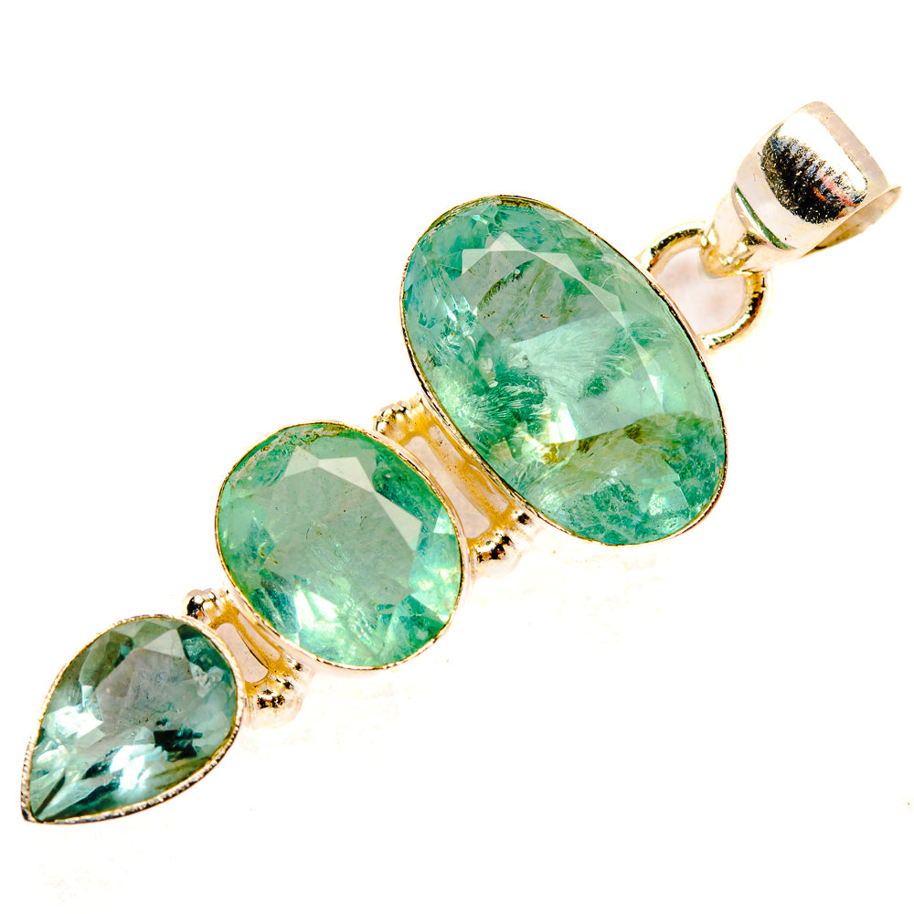 Green Fluorite Pendants handcrafted by Ana Silver Co - PD33432 - Photo 2