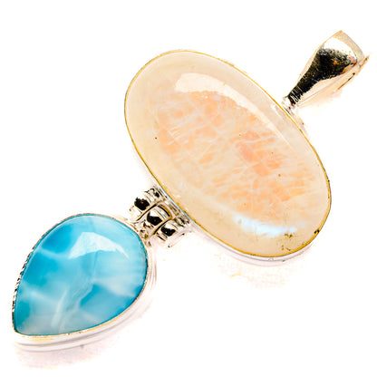 Rainbow Moonstone Pendants handcrafted by Ana Silver Co - PD33434 - Photo 2