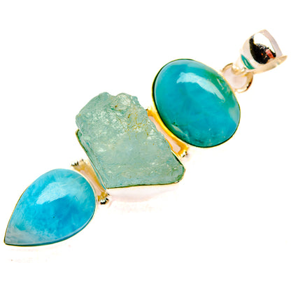 Aquamarine Pendants handcrafted by Ana Silver Co - PD33435 - Photo 2