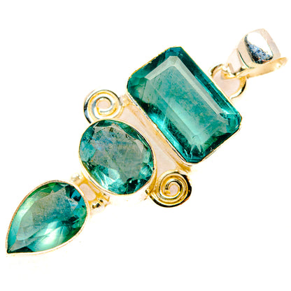 Green Fluorite Pendants handcrafted by Ana Silver Co - PD33448 - Photo 2