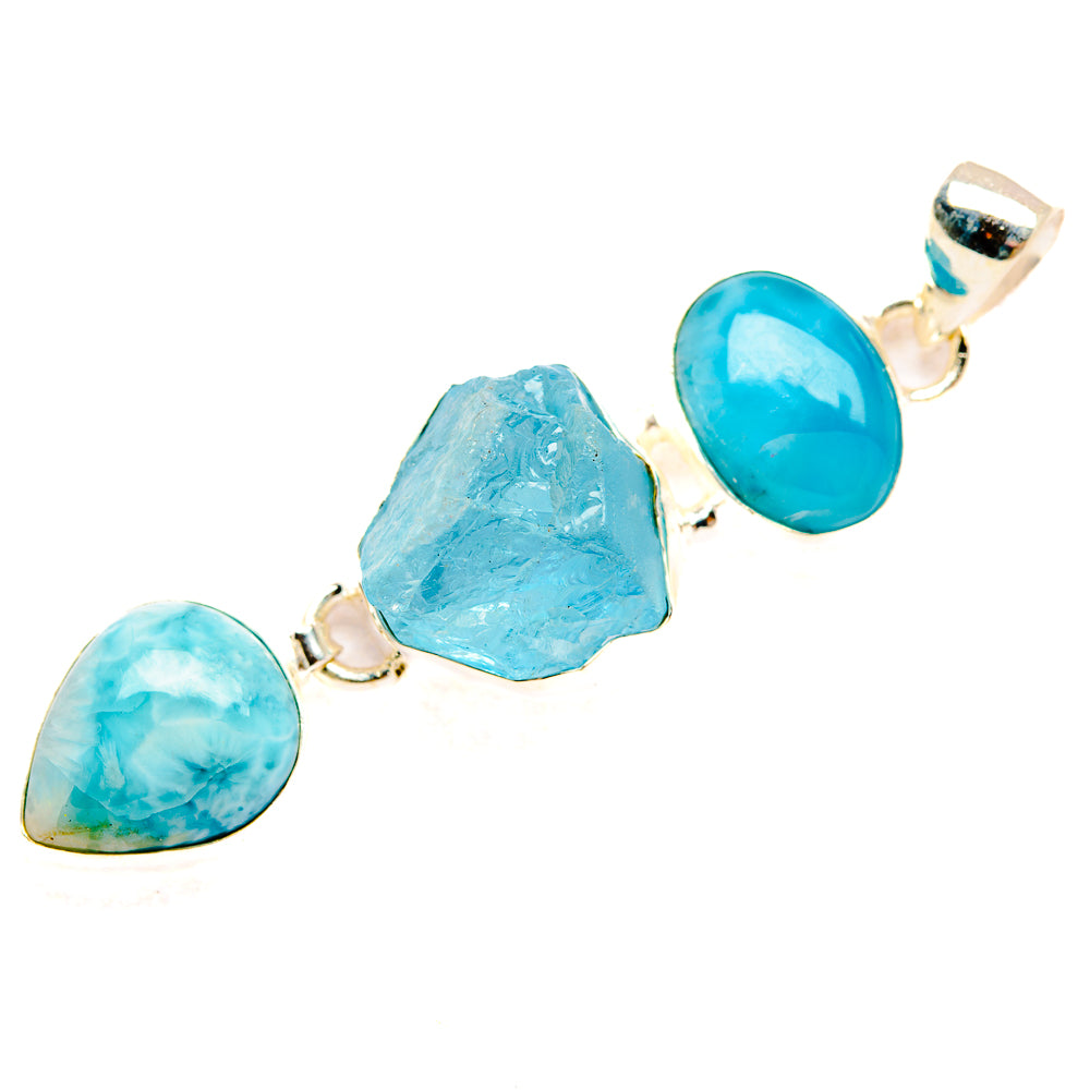 Aquamarine Pendants handcrafted by Ana Silver Co - PD33450 - Photo 2