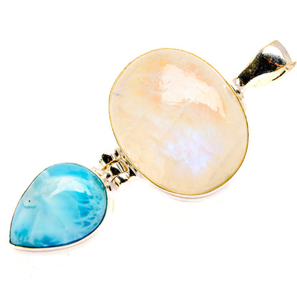 Rainbow Moonstone Pendants handcrafted by Ana Silver Co - PD33454 - Photo 2