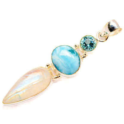 Rainbow Moonstone Pendants handcrafted by Ana Silver Co - PD33460 - Photo 2