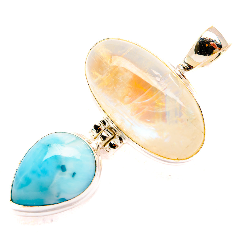 Rainbow Moonstone Pendants handcrafted by Ana Silver Co - PD33462 - Photo 2
