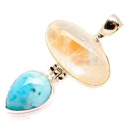 Rainbow Moonstone Pendants handcrafted by Ana Silver Co - PD33462 - Photo 2