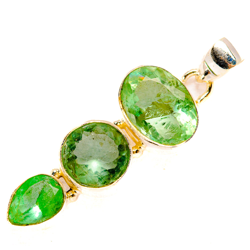 Green Fluorite Pendants handcrafted by Ana Silver Co - PD33463 - Photo 2